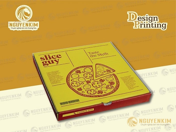 In hộp giấy đựng Pizza mẫu 3