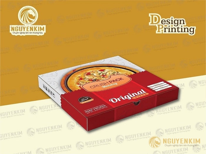 In hộp giấy đựng Pizza mẫu 4