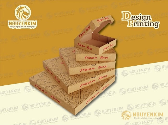 In hộp giấy đựng Pizza mẫu 6